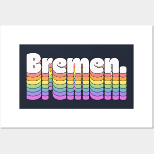 Bremen ////\\\\ Retro Typographic Design Posters and Art